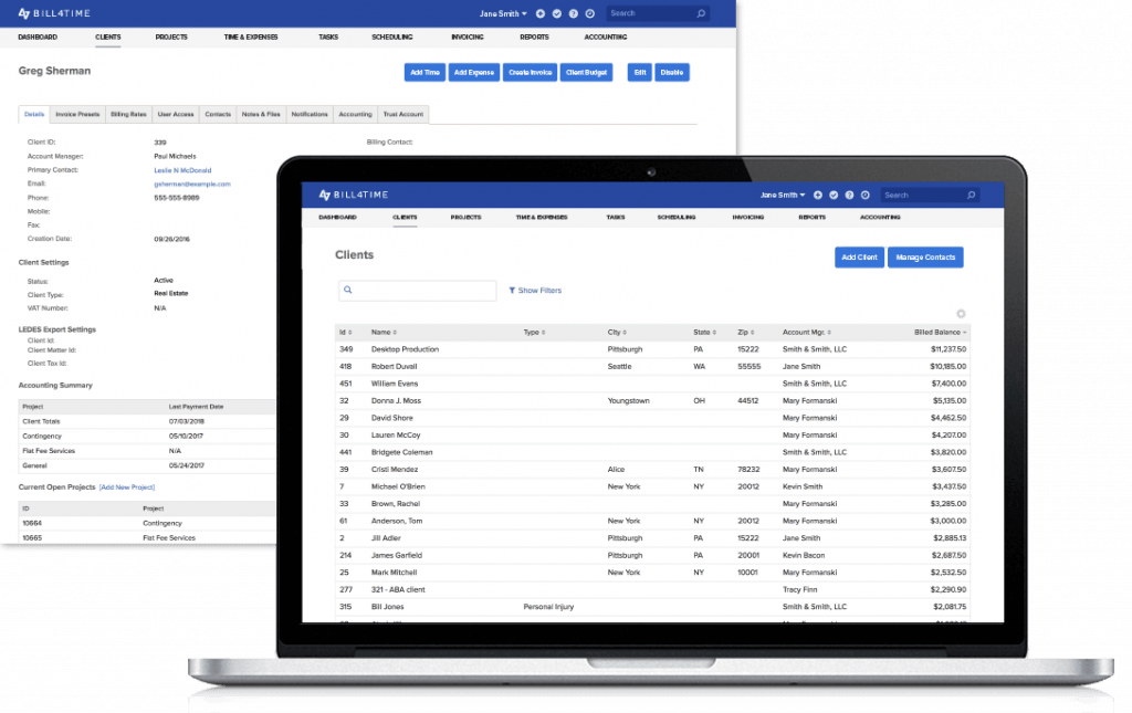 Bill4Time - time and billing software for accountants