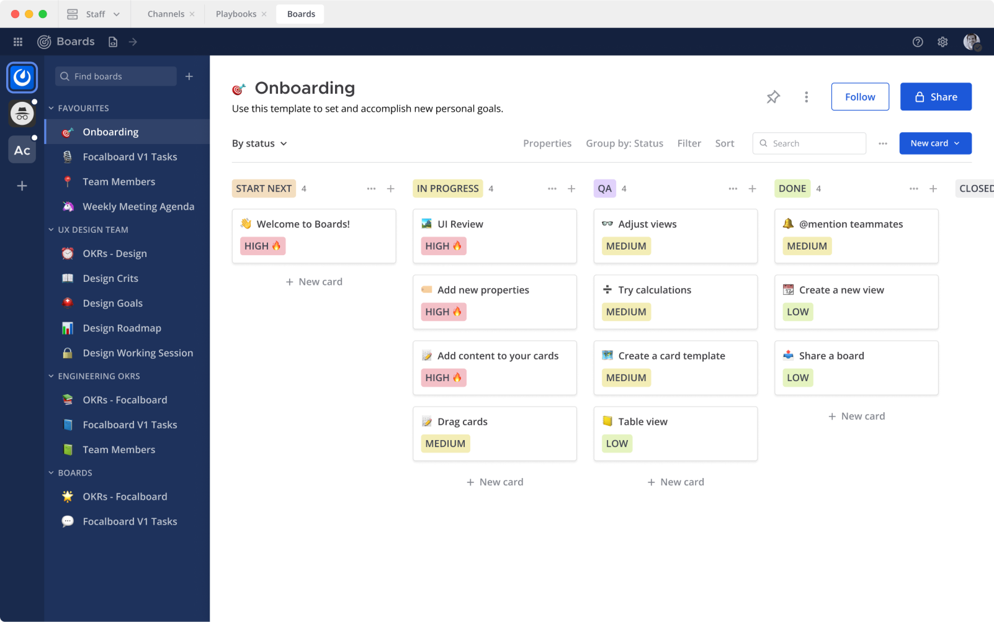 Focalboard - project management software