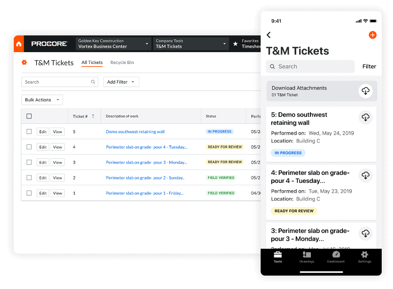 procore app for contractors