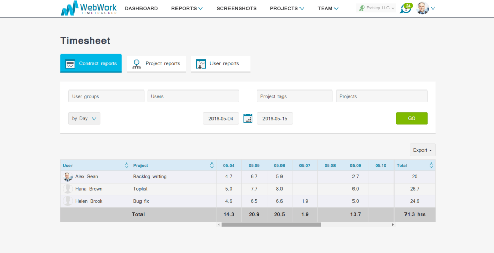 time tracking software