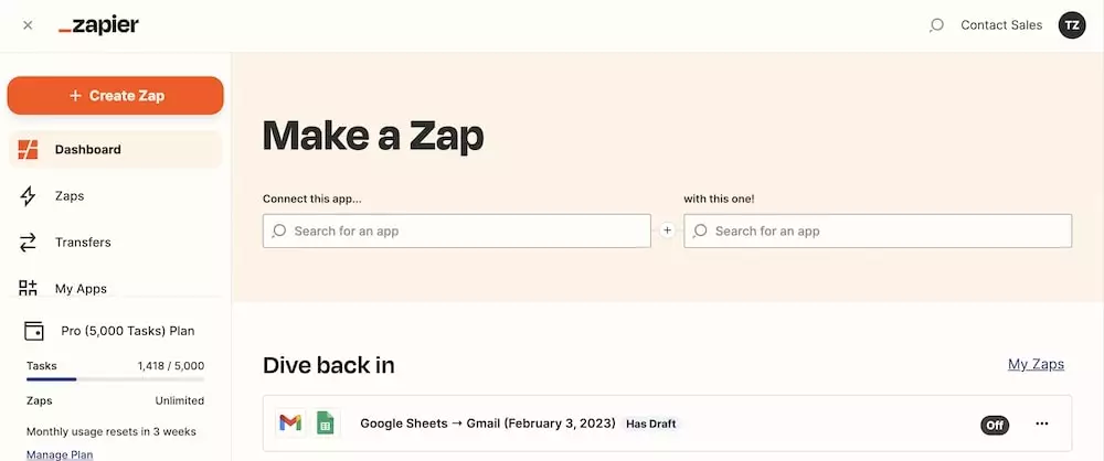 zapier app